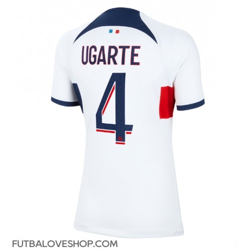 Dres Paris Saint-Germain Manuel Ugarte #4 Preč pre Ženy 2023-24 Krátky Rukáv